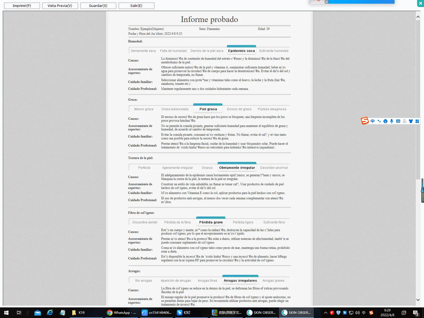 Computer screen displaying a document with text on a gray background
