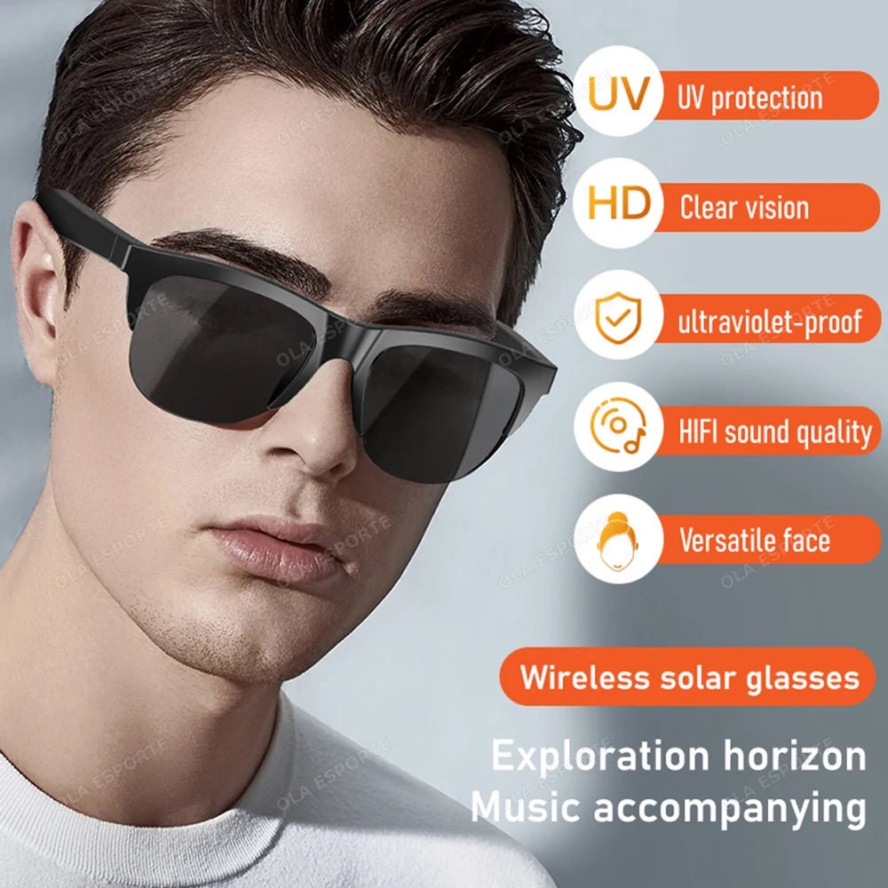 "2025 Smart Glasses with Bluetooth & AI Camera | TechPulseGear"