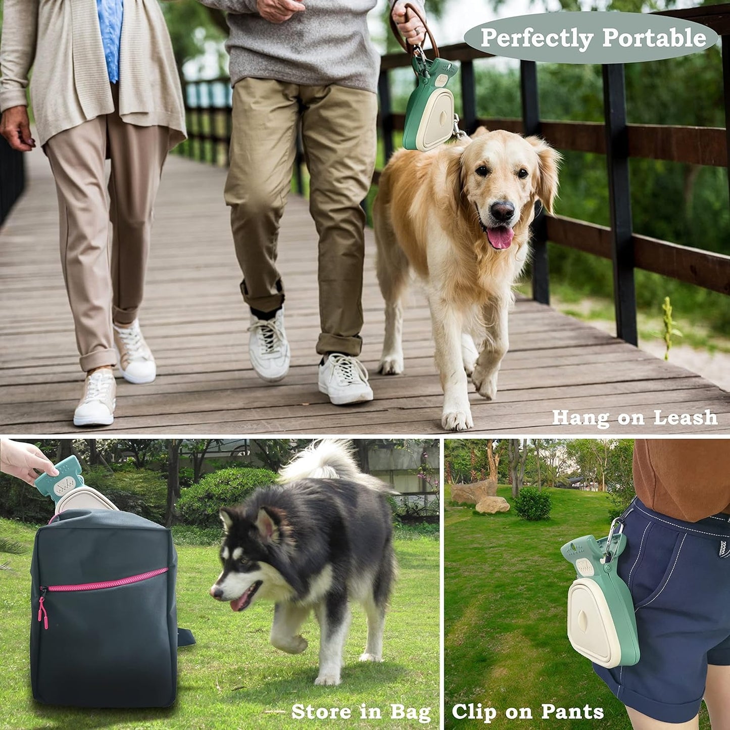 Portable Dog Pooper Scooper with Waste Bag Holder