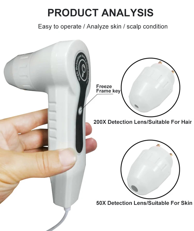 Handheld device with features labeled on a white background