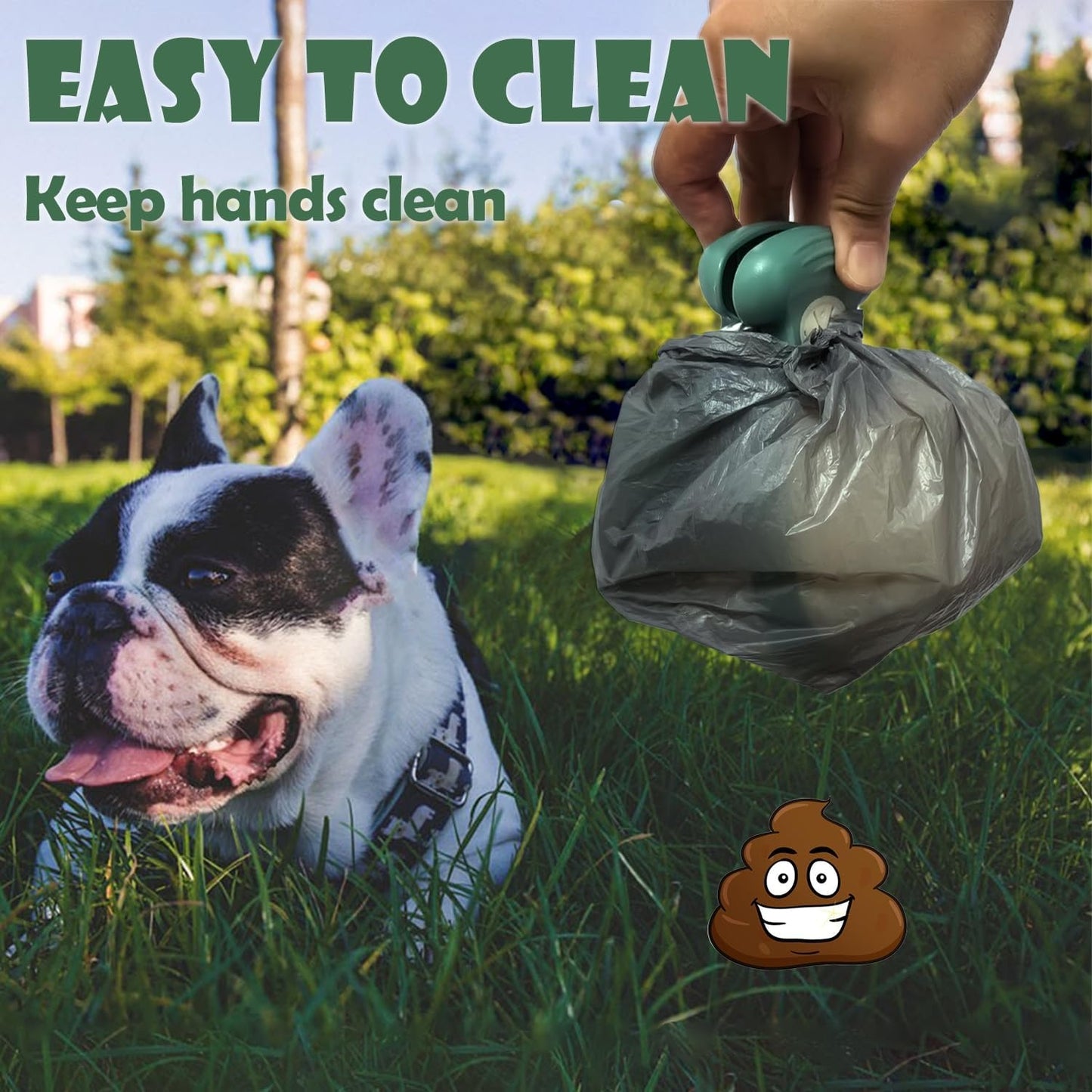 Portable Dog Pooper Scooper with Waste Bag Holder
