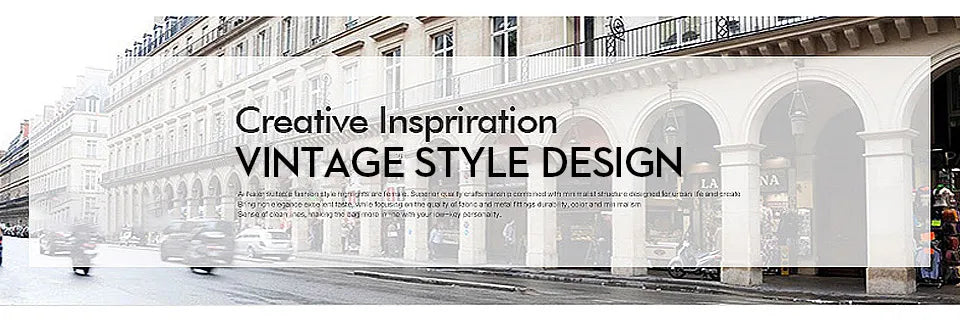 Vintage-style building facade with text overlay on a snowy street